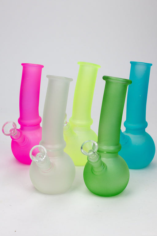 7" Glow in the dark glass water pipe Beaker Bong ONE
