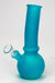 7" Glow in the dark glass water pipe-Blue - One Wholesale