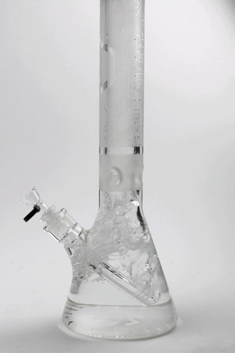16" Genie 9 mm electric board graphic glass water bong- - One Wholesale