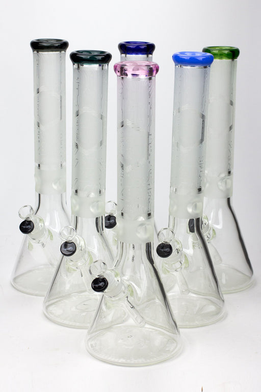 16" Genie 9 mm electric board graphic glass water bong Beaker Bong ONE