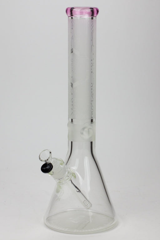 16" Genie 9 mm electric board graphic glass water bong Beaker Bong ONE Pink