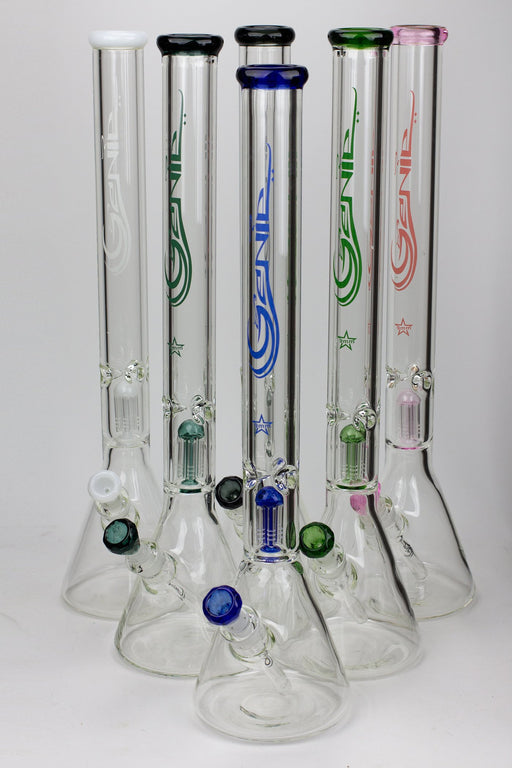 24" Genie 9 mm single percolator glass water bong Beaker Bong ONE