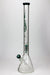 24" Genie 9 mm single percolator glass water bong-Teal - One Wholesale