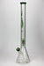 24" Genie 9 mm single percolator glass water bong-Green - One Wholesale