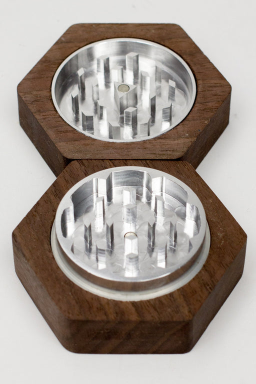 Genuine Walnut 2 parts Grinder Regular Grinder Illuminate Cannabis Co.