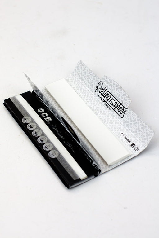 OCB King Slim Premium rolling paper with Tips Pack of 2- - One Wholesale