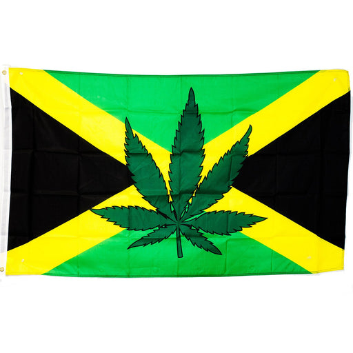 Cannabis Flag 3'x5'-Leaf Jamaica - One Wholesale