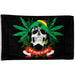 Cannabis Flag 3'x5'-Skull Leaf - One Wholesale