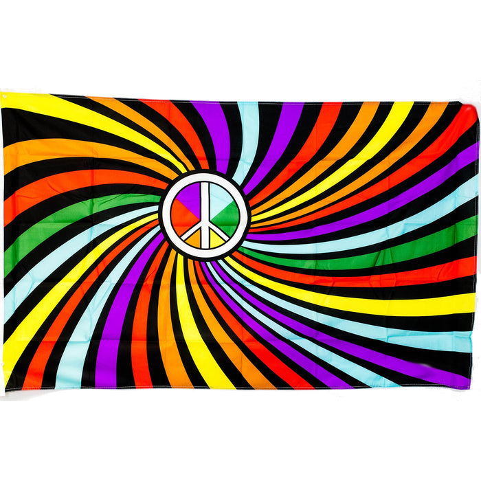 Rainbow Flag 3'x5'-Rainbow Swirl - One Wholesale