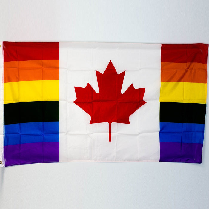 Rainbow Flag 3'x5'-Canadian Rainbow - One Wholesale