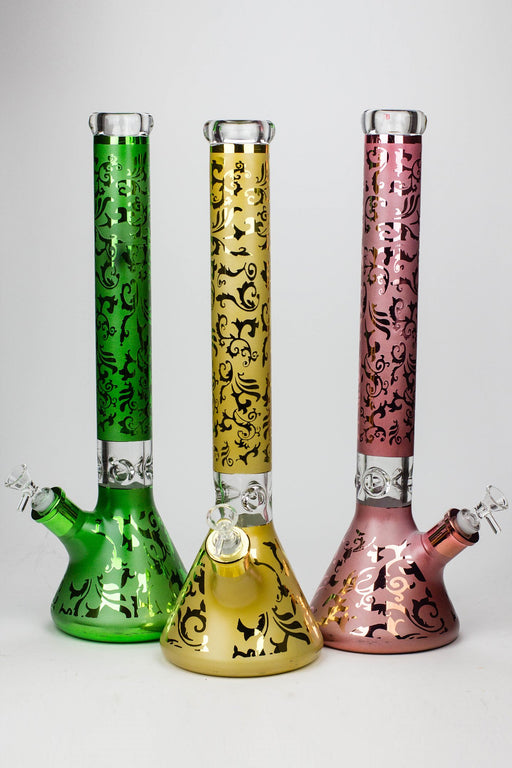 18" New 7 mm metallic classic beaker bong Beaker Bong ONE