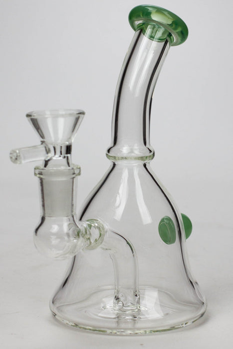 6" 2-in-1 fixed 3 hole diffuser bell bubbler-Jade - One Wholesale