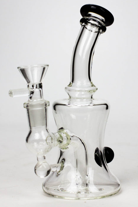 6" 2-in-1 fixed 3 hole diffuser Skirt bubbler-Black - One Wholesale