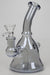 6" 2-in-1 fixed 3 hole diffuser bell Metallic tinted bubbler-Silver - One Wholesale
