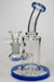 6" 2-in-1 fixed 3 hole diffuser bubbler-Blue - One Wholesale