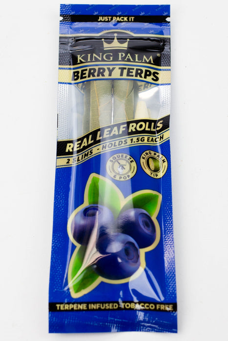 King Palm Hand-Rolled flavor slim Leaf 1 pack-Berry Terps - One Wholesale