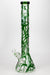 18" Spider web 9mm beaker glass bong-Green - One Wholesale