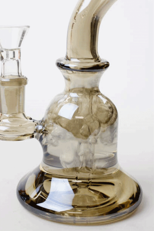 6" fixed 3 hole diffuser Metallic tinted bubbler Other Shaped Bong ONE