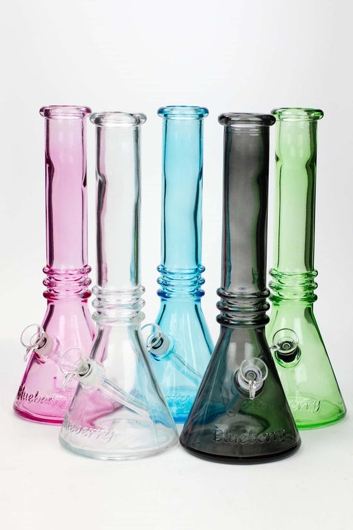 12" colored soft glass water bong- - One Wholesale