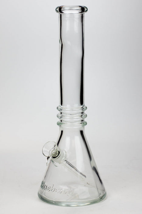 12" colored soft glass water bong-Clear - One Wholesale