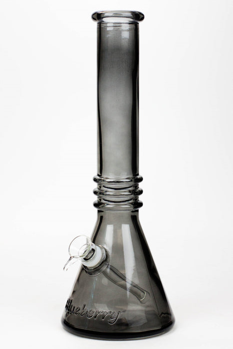 12" colored soft glass water bong-Smoke - One Wholesale