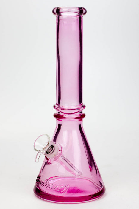 10" colored soft glass water bong-Pink - One Wholesale
