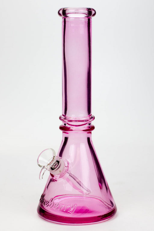 10" Blueberry colored soft glass water bong ( HX4002 ) Glass Bong ONE Pink