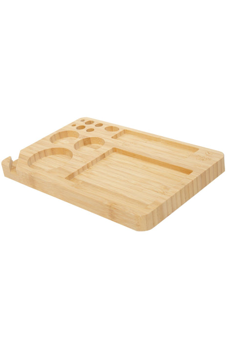 Choice Leaf Wood Rolling Tray- - One Wholesale