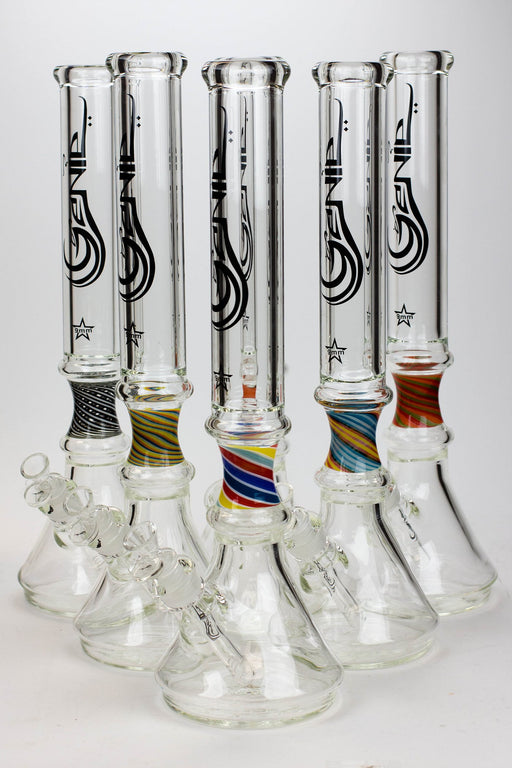 17.5" Genie 9 mm curved tube beaker water bong ( GB19092 ) Beaker Bong ONE