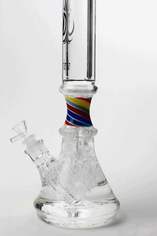 17.5" Genie 9 mm curved tube beaker water bong ( GB19092 ) Beaker Bong ONE