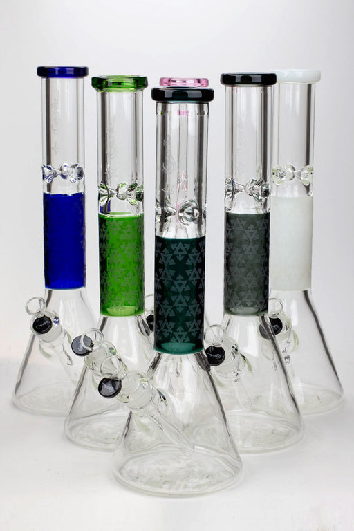 16" Genie 9 mm beaker glass water bong ( GB20022 ) Beaker Bong ONE