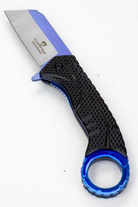 Snake Eye outdoor rescue hunting knife SE-5053-Black-Blue - One Wholesale