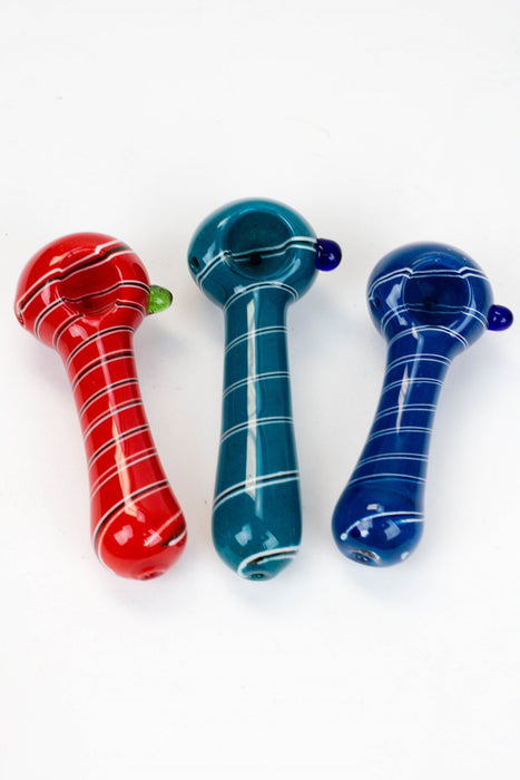 4.5" soft glass 8267 hand pipe- - One Wholesale