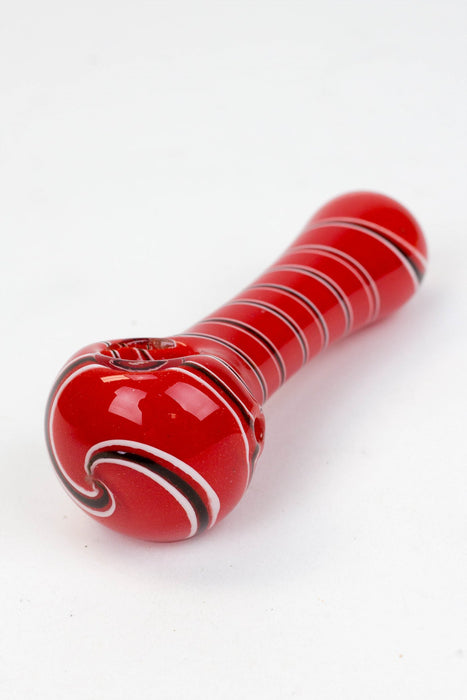 4.5" soft glass 8267 hand pipe- - One Wholesale