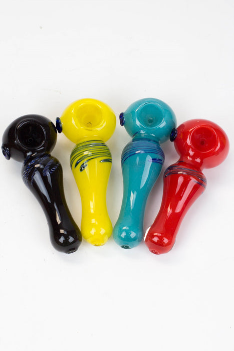 4.5" soft glass 8268 hand pipe- - One Wholesale