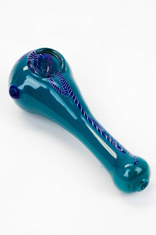 4.5" soft glass 8270 hand pipe Glass Pipe ONE