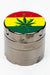 Infyniti 4 parts small Rasta leaf herb grinder- - One Wholesale