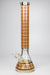 17.5" Check pattern 9 mm glass beaker bong-Orange - One Wholesale