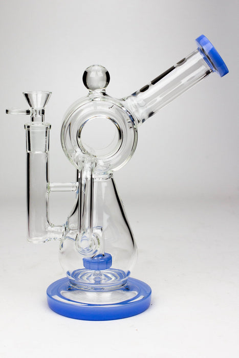 9.5" Infyniti barrel recycler with showerhead diffuser bong Other Shaped Bong ONE