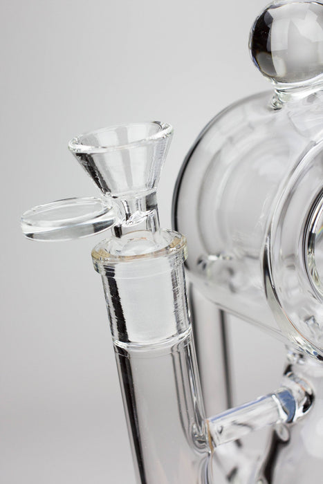 9.5" Infyniti barrel recycler with showerhead diffuser bong Other Shaped Bong ONE