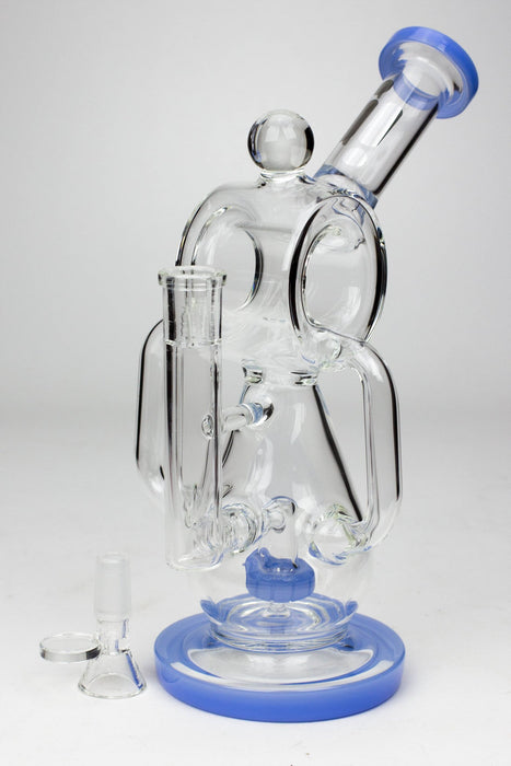 9.5" Infyniti barrel recycler with showerhead diffuser bong Other Shaped Bong ONE