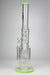 19.5" Infyniti donut diffuser 7mm glass water bong-Milky Green - One Wholesale