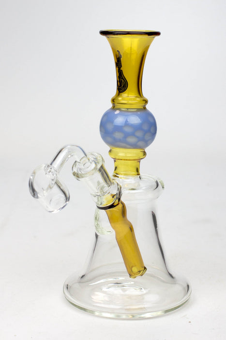7" Genie hand bell fixed stem dab rig-D - One Wholesale