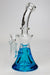 9" GENIE Shower head glass beaker bong with liquid cooling freezer-Blue - One Wholesale