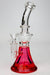 9" GENIE Shower head glass beaker bong with liquid cooling freezer Glass Bong ONE Red