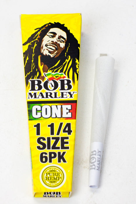 Bob Marley 1 1/4 Pure hemp Pre-rolled cone Pack of 1- - One Wholesale