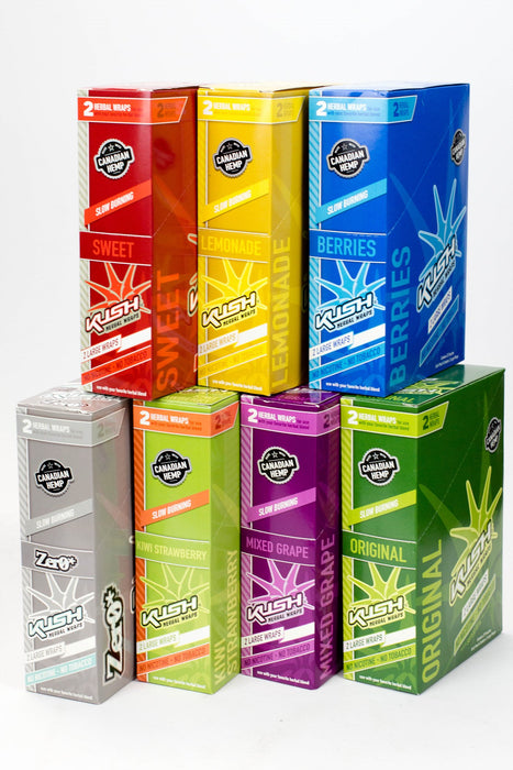 KUSH® HERBAL WRAPS - 25 packs Leaf Wrap ONE