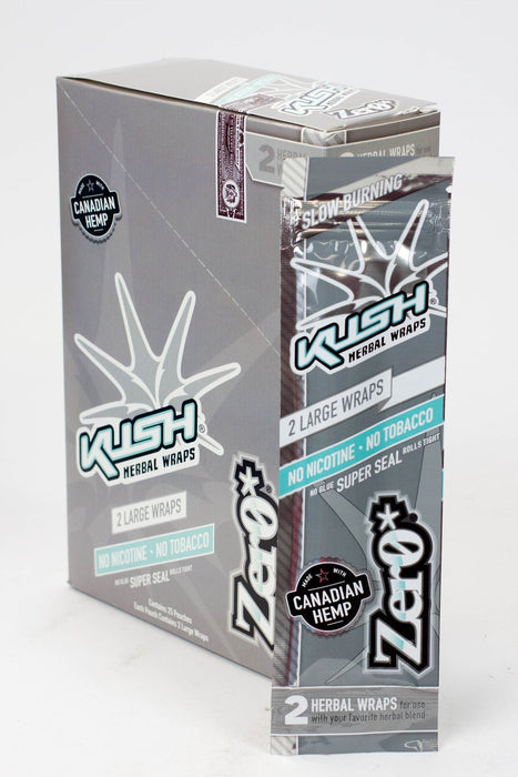 KUSH® HERBAL WRAPS - 25 packs Leaf Wrap ONE Zero
