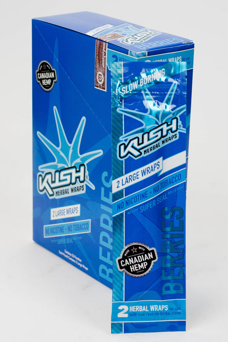 KUSH® HERBAL WRAPS - 25 packs Leaf Wrap ONE Berries