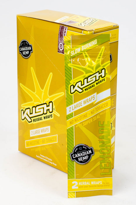 KUSH® HERBAL WRAPS - 25 packs Leaf Wrap ONE Lemonade